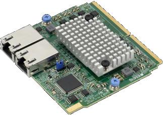 SIOM Dual-port 10GbE RJ45 10GBase-T, Broadcom BCM57416 w/ 1U bracket