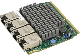 SIOM 4-port 10GBase-T Intel X550 with 1U brackets