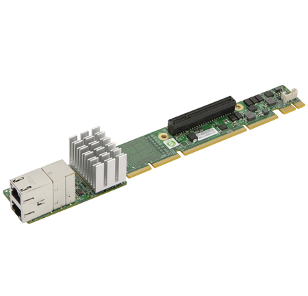 1U Ultra Riser with 2 10Gbase-T, Intel X540